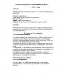 Protocolo de tesina para la carrera de administración.