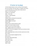 El amor en la playa.