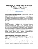 El quehacer del docente universitario como facilitador del aprendizaje