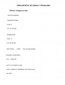 TÍTULO: “El agua es vida”