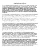 Movimiento moderno en la arquitectura