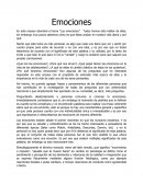 Ensayo “Las emociones”