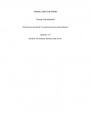 Experiencia educativa: Fundamentos de la administración