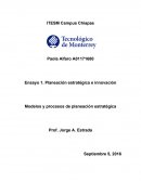 Ensayo 1. Planeación estratégica e innovación