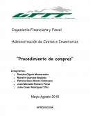 Administración de Costos e Inventarios “Procedimiento de compras”