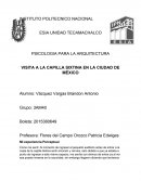 PSICOLOGIA PARA LA ARQUITECTURA VISITA A LA CAPILLA SIXTINA EN LA CIUDAD DE MÉXICO