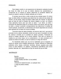 Informe: elasticidad de un resorte. FÍSICA 4to año. Página 1