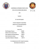 Reporte de una enfermedad genética.