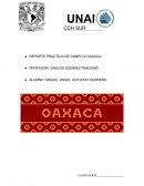 Practica de campo a Oaxaca