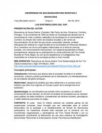 LAS EPISTEMOLOGÍAS DEL SUR.. Página 1