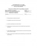 Guía para la reflexión sobre los aprendizajes semanales