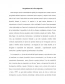 RESEÑA - SURGIMIENTO DE LA INVESTIGACION.