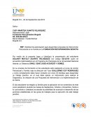 Solicitud de autorización para desarrollar propuesta de Intervención Psicosocial en la Familia en la FUNDACIÓN RECUPERADORA BOGOTÁ
