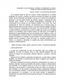 SEMINARIO TALLER GENERAL: HISTORIA Y PATRIMONIO CULTURAL