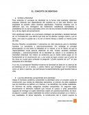 EL CONCEPTO DE IDENTIDAD.