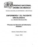 Proceso de Atención de Enfermería Cáncer Gástrico.