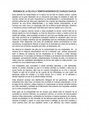 RESUMEN DE LA PELICULA TIEMPOS MODERNOS DE CHARLES CHAPLIN