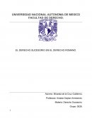 EL DERECHO SUCESORIO EN EL DERECHO ROMANO.