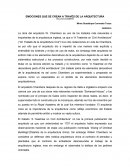 EMOCIONES QUE SE CREAN A TRAVÉS DE LA ARQUITECTURA