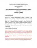 DE LOS INMUEBLES DESTINADOS A ESTABLECIMIENTOS DE TRABAJO