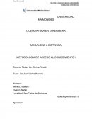 METODOLOGIA DE ACCESO AL CONOCIMIENTO.