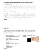 SOLUCIÓN Y EJERCICIOS DE CASOS PRÁCTICOS DEL CÁLCULO DEL PIB