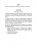 Laboratorio “Velocidad de reacción”