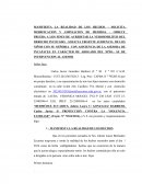 Modelo de modificacion de restriccion de acercamiento.