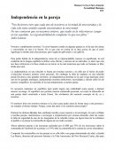 Sexualidad Humana Independencia en la pareja