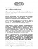 Tema: EL CAMINAR DEL PUEBLO DE DIOS