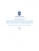 Los procesos de transformación estratégica en relación con la evolución de las organizaciones