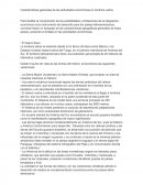 Características generales de las actividades económicas en América Latina.