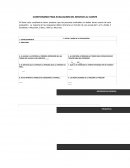 CUESTIONARIO PARA EVALUACION DEL SERVICIO AL CLIENTE.