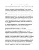 Es importante el mantenimiento sistematic.