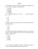 Planteamientos de problemas.