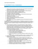 El nacimiento de la humanidad.