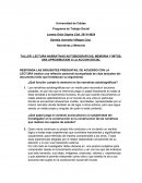 LECTURA NARRATIVAS AUTOBIOGRAFICAS, MEMORIA Y MITOS: UNA APROXIMACION A LA ACCION SOCIAL