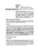 SUMILLA: DEMANDA ALIMENTOS Y OTRO.