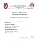 Fundamentos de Mercadotecnia. Trabajo Final de Investigación de Mercados