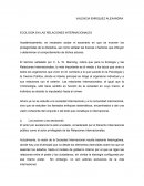 ECOLOGÍA EN LAS RELACIONES INTERNACIONALES.