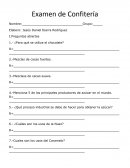 Examen de Confitería