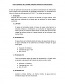 Ciclo operativo unidad de decoloración.