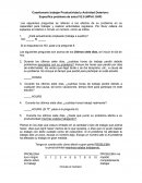 Cuestionario trabajar Productividad y Actividad Deterioro.