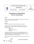 Resistencia y Resistividad De los conductores