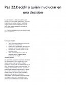 Decidir a quién involucrar en una decisiónю