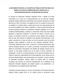 LA IMPLEMENTACIÓN DE LA FILOSOFÍA DE TRABAJO INSTITUCIONAL DEL MODELO DE POLICÍA COMUNITARIA