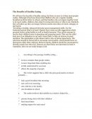 The Benefits of Healthy Eating.