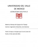 Ensayo un Equipo que no era como tal