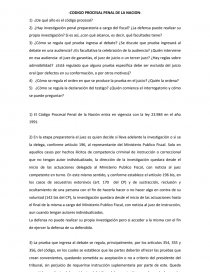 Actividad probatoria en el Proceso Penal Codigo Procesal Penal de la Nacion. Página 1