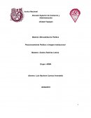 Posicionamiento Político e Imagen Institucional